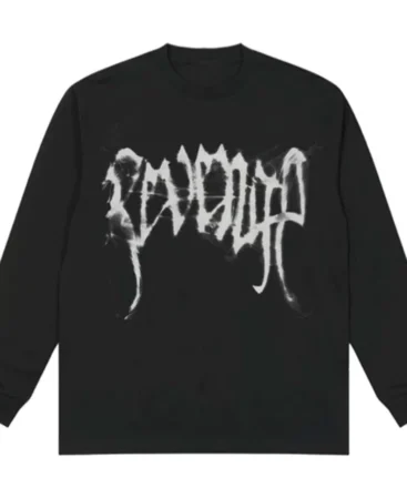 Revenge Smoke Long Sleeve Black Sweatshirt